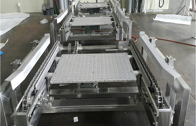 테이블 리프트 컨베이어 설치