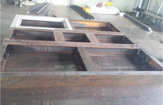 교반기 맨홀 커버 설치